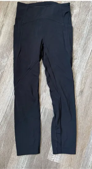 Lululemon Leggings Compression Pants Workout Black Size 4 thumbnail 1