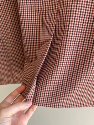 a new day Women’s Oversized Fall Blazer, Brown Plaid, Size XXL thumbnail 15