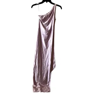 Oh Polly Sheril Asymmetric Scarf-Detail Maxi Dress in Soft Pink Size 4 New thumbnail 8