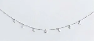 Silver Star Chocker Necklace thumbnail 2