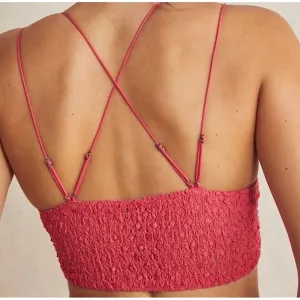 Free People One Adella Longline Brami Size Small In Electropop NWT‎ thumbnail 3