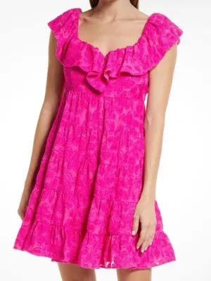 Lilly Pulitzer Emie Berry Soiree Ruffle Mini‎ Dress NWT Size 4 thumbnail 3
