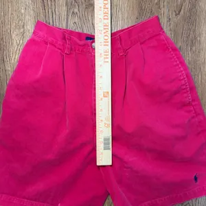 VTG 90s Ralph Lauren Womens Pleated Chino Shorts Red‎ High Rise Cotton Size 2 thumbnail 5