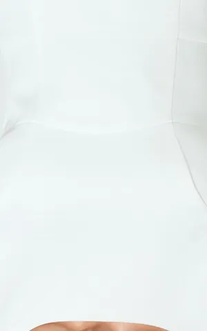 Showpo RAQUELLE Mini Dress Boucle Boat Neck V Back Fit & Flare Dress Size XS thumbnail 8