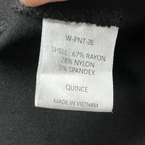Quince‎ Women's Black Ultra-Stretch Ponte Skinny Pants Size Medium W-PNT-26 thumbnail 6