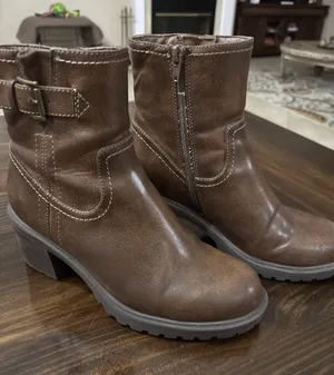 Frye and Co. 6.5 Addison Brown Ankle Chelea Boots Vegan Boho Horse Cowgirl thumbnail 1