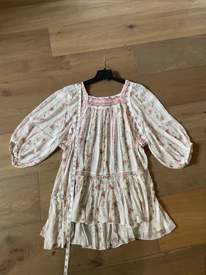 Free People Ivory Dance Magic Tunic Size Large thumbnail 14
