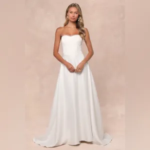 Lulus Eternal Gratitude White Floral Embroidered Strapless Maxi Dress thumbnail 4