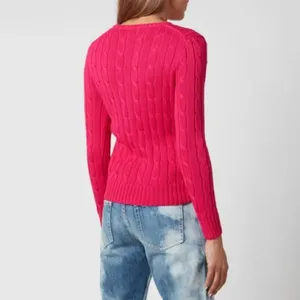 Polo Ralph Lauren ladies julieanna pink cotton pullover crewneck sweater M thumbnail 7
