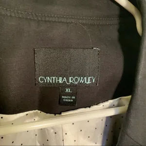 Cynthia Rowley Women's Size XL One Button Blazer Black‎ Lined Pockets Stretch thumbnail 6