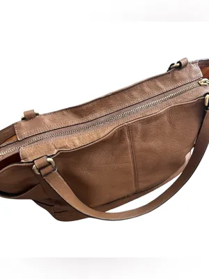 Coach British Tan Carrie Shoulder Tote with Brass Hardware Style F23284 thumbnail 6