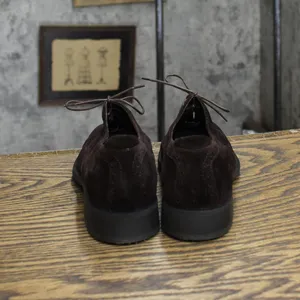 Bruno Magli Womens Vintage Suede Lace Up Oxford Dress Shoes Brown 5.5B thumbnail 4