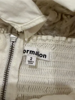 Reformation cotton Classic White Puff Sleeve Square Neck Top thumbnail 5