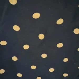 Madewell Black Gold Lucie V-Neck Smocked Mini Oval Dot Baby Doll SZ XL #1862 thumbnail 11