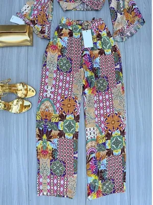 Zara Wide Leg Trousers Pants NWT Sz. XS thumbnail 1