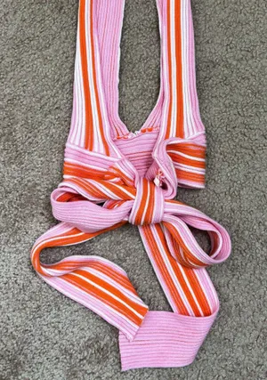 Unbranded Crop Tie Top Colorful Size Small thumbnail 2
