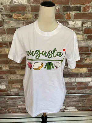 Augusta Golf Masters Graphic T-Shirt Size Women's S / Men's XS White 100% Cotton thumbnail 1