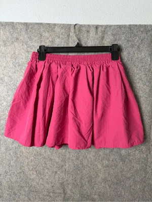 Missguided Woman Medium Bright Pink skater Skirt Elastic Waist and pockets thumbnail 6