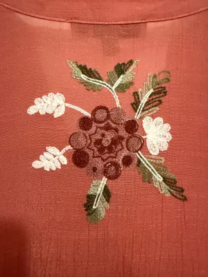 Figueroa and Flower Embroidered Floral Midi Dress thumbnail 4