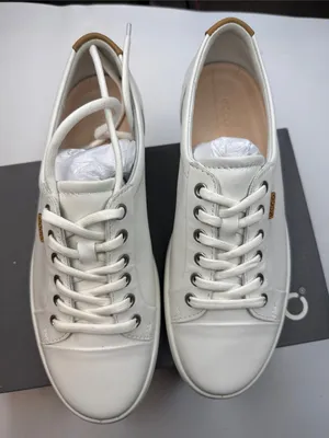 ECCO Soft 7 Women's Leather Lace-Up Sneaker Size 39EU/ 8-8.5 US thumbnail 8