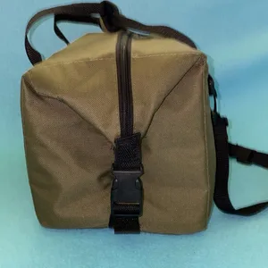 MACY’S insulated tote lunch bag olive green adjustable removable shoulder strap thumbnail 4