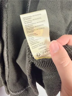 Free people Matilda Sweatshirt in grey green size XL thumbnail 6