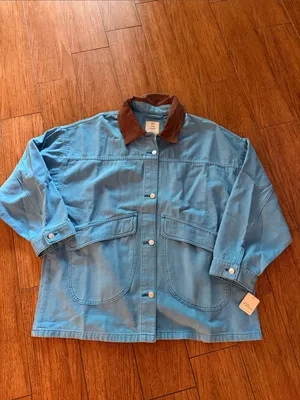 Free People Lemon Denim Jacket- size XL thumbnail 2