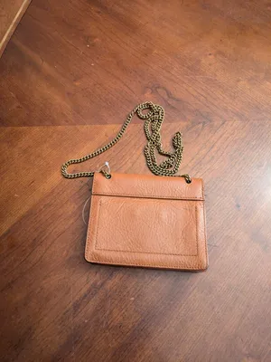 MADEWELL The Leather Collar Stud mini crossbody bag English Saddle EUC thumbnail 11