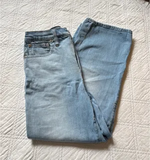 Madewell Denim Slim Wide Leg Crop Jeans thumbnail 5