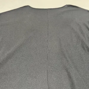 Women's Black V-Neck Long Sleeve Thermal Top thumbnail 6