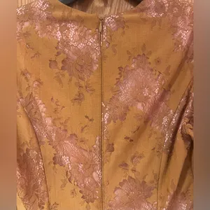 Keepsake‎ the Label Lace Overlay Mini Dress in Golden Yellow Brown Size Small thumbnail 8