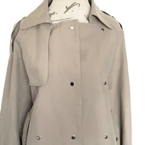 One Nine Eight Six 1986 Womens Trench Coat Sz XL Jacket Minimalist Winter Fall thumbnail 5