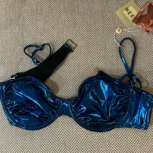 Oh Polly Brand new Shiny blue bikini top thumbnail 4