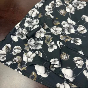 Tail Activewear Floral Ruffle Tennis Skort Black White XS thumbnail 3