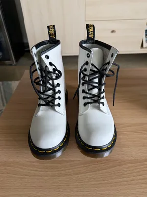 Dr. Martens 1460 Women’s White Leather Boots thumbnail 2