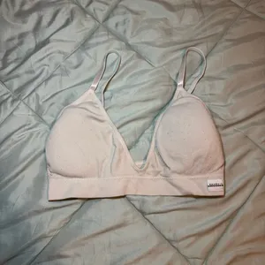 Danskin Intimates Seamless Bra Padded Cream Large thumbnail 2