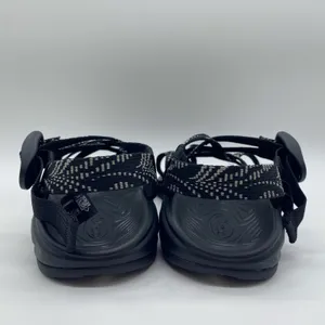 NWOT Chaco Black White Strappy Toe Strap Gorpcore Outdoor Sandals Water Women 7 thumbnail 4