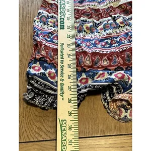american eagle Size Small romper Spaghetti Straps Colorful‎ Boho Peasant Beach thumbnail 14
