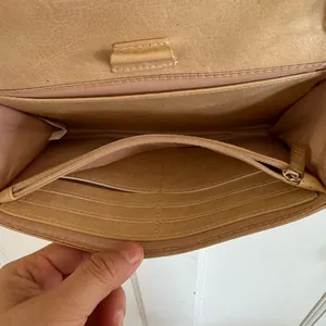 Beis The Travel Wallet Bag in beige vegan‎ leather. thumbnail 5