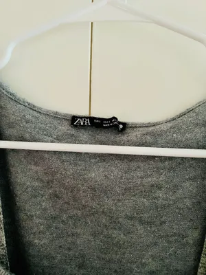 zara grey tank cardigan set size small thumbnail 2