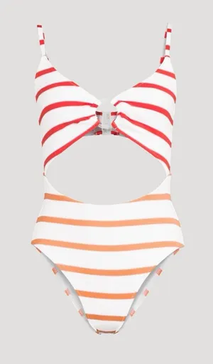 Solid and Striped Esme cutout one piece swimsuit thumbnail 1
