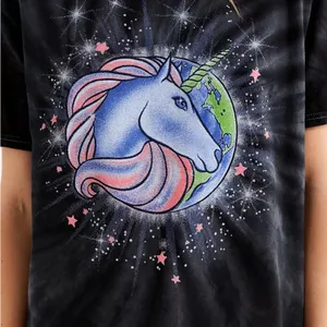 🖤Junk Food Unicorn World Black Tie-Dye Tee T-Shirt thumbnail 2