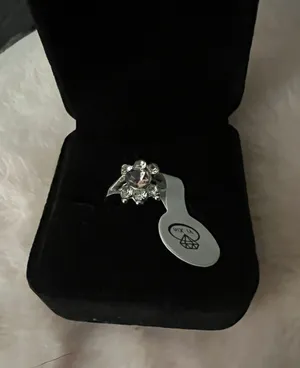 Women’s Gorgeous Silver Plated CZ Rhinestone Ring Size 18/9.5 US thumbnail 2