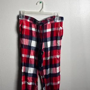 Aerie Women Winter Christmas Red Plaid Flannel Pajama Pants Size XS.‎ thumbnail 4