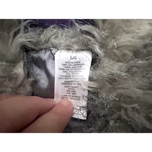 Womens Silver‎ Puffer Jacket Coat Faux Fur Trim Hooded Winter Cabincore Large thumbnail 5