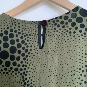 Nooworks Size Small Olive Green and Black Babydoll Dress thumbnail 10
