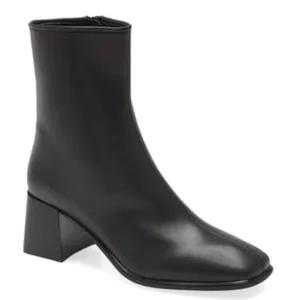 Jeffrey Campbell Troye Square Toe Soft Low Heel Boot Bootie Black Size 6.5 $150 thumbnail 2