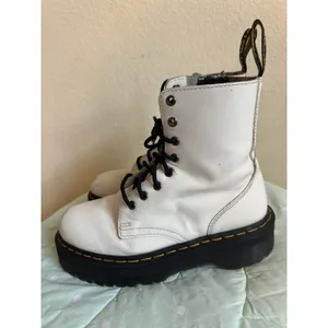 Dr. Martens Jadon White Leather Platform Lace-Up Ankle Boots Womens size US 8 thumbnail 15