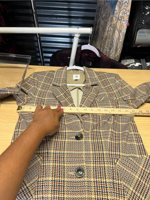 Cabi Pastime Plaid Jacket Blazer Style #3548 Brown Multi Size 4 thumbnail 14