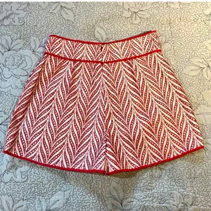 NWT Lovers + Friends Bizzy High Waist Wide Leg Embroidered Chevron Shorts~ L💛 thumbnail 6
